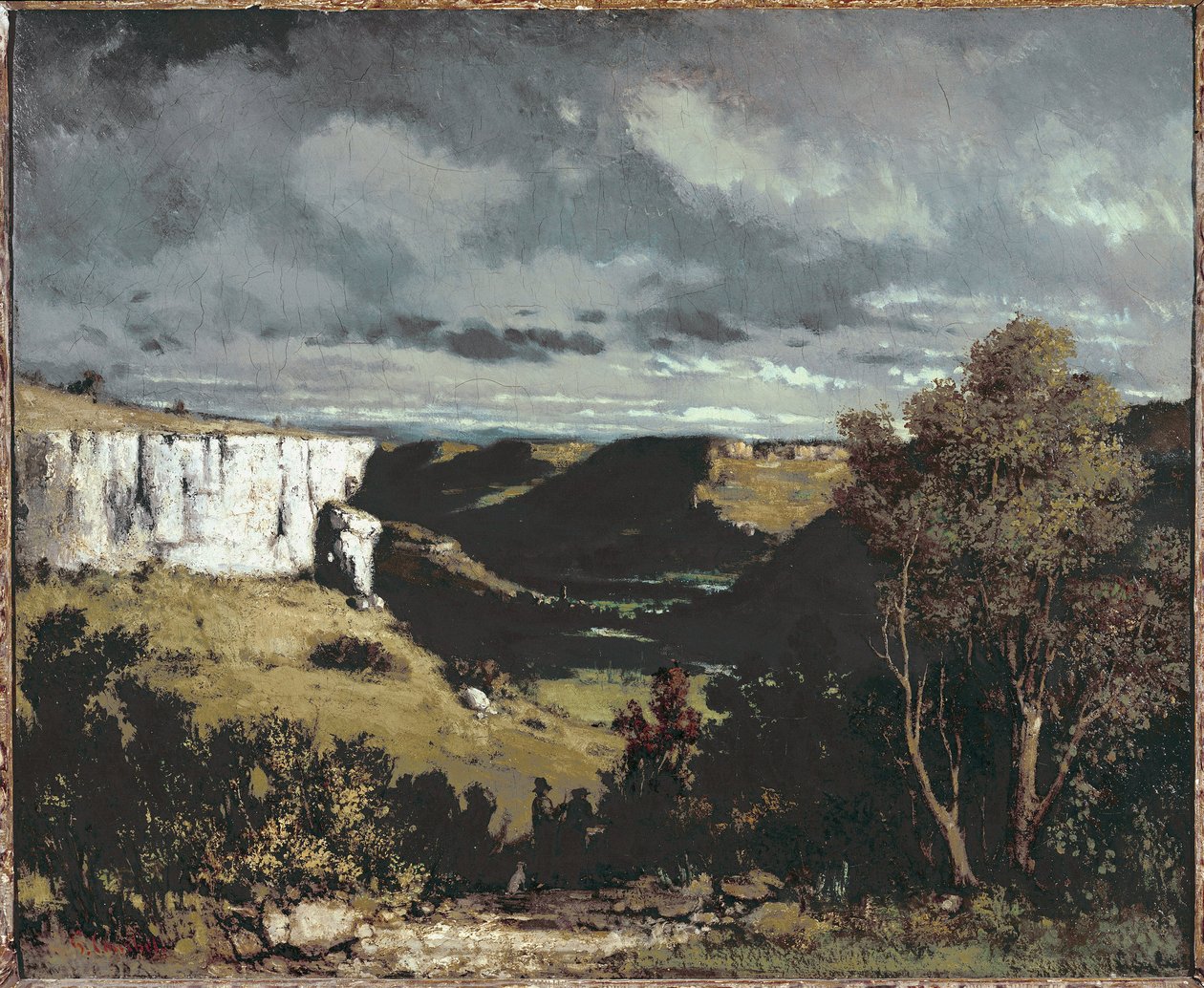 Udsigt over Loue-dalen i stormvejr Maleri af Gustave Courbet (1819-1877) ca. 1849 Dim 54x65 cm Strasbourg, Musee des Beaux-Arts af Gustave Courbet