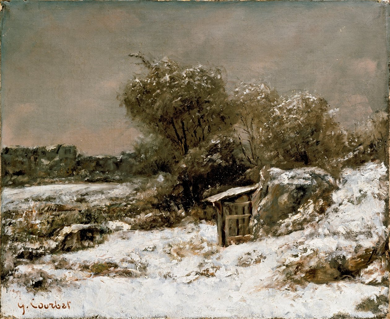 Vinterscene, efter 1855 af Gustave Courbet