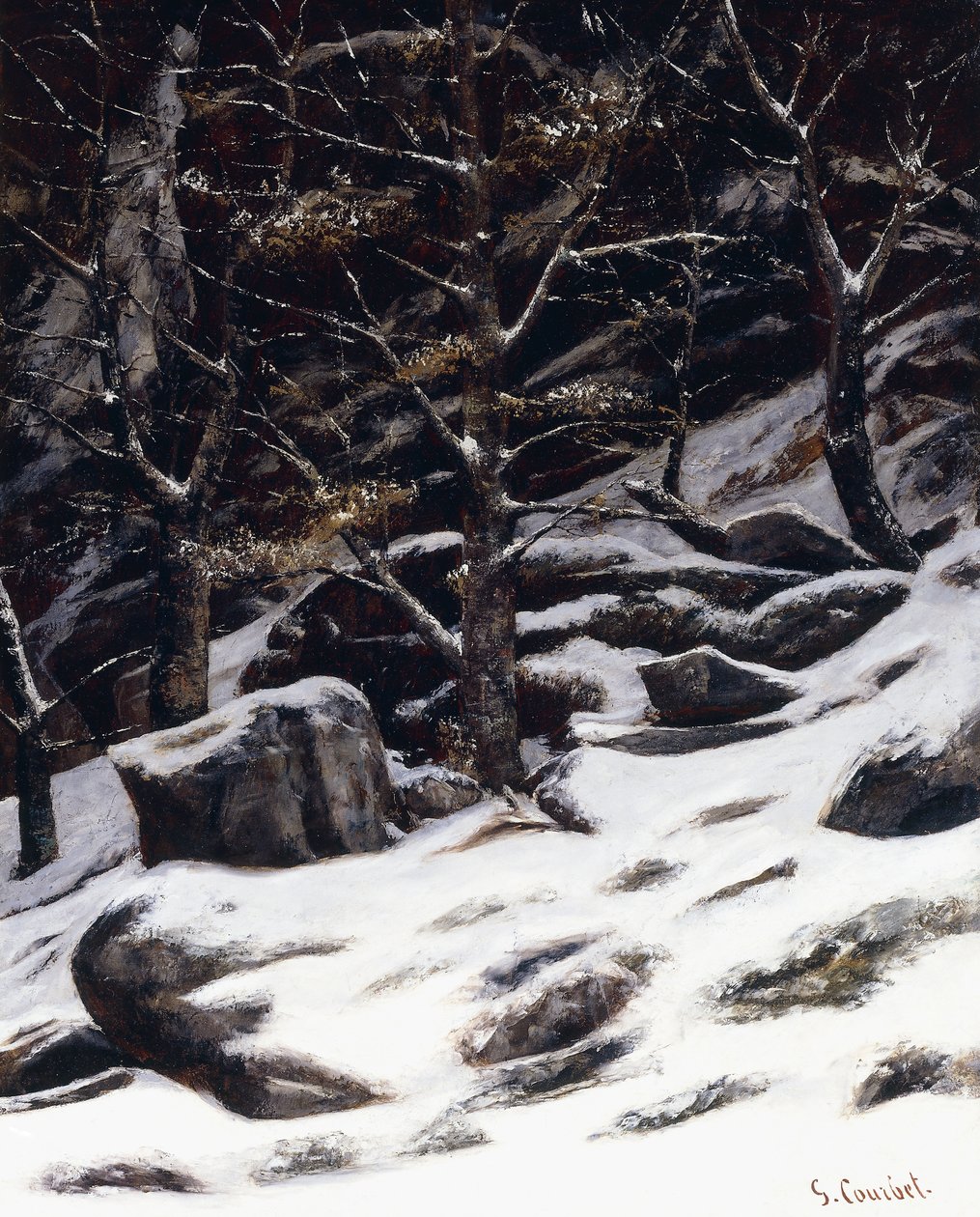 Vinter, ca. 1873 af Gustave Courbet