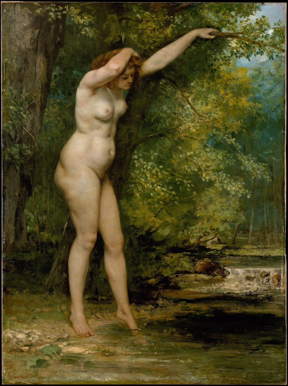 Ung bader af Gustave Courbet