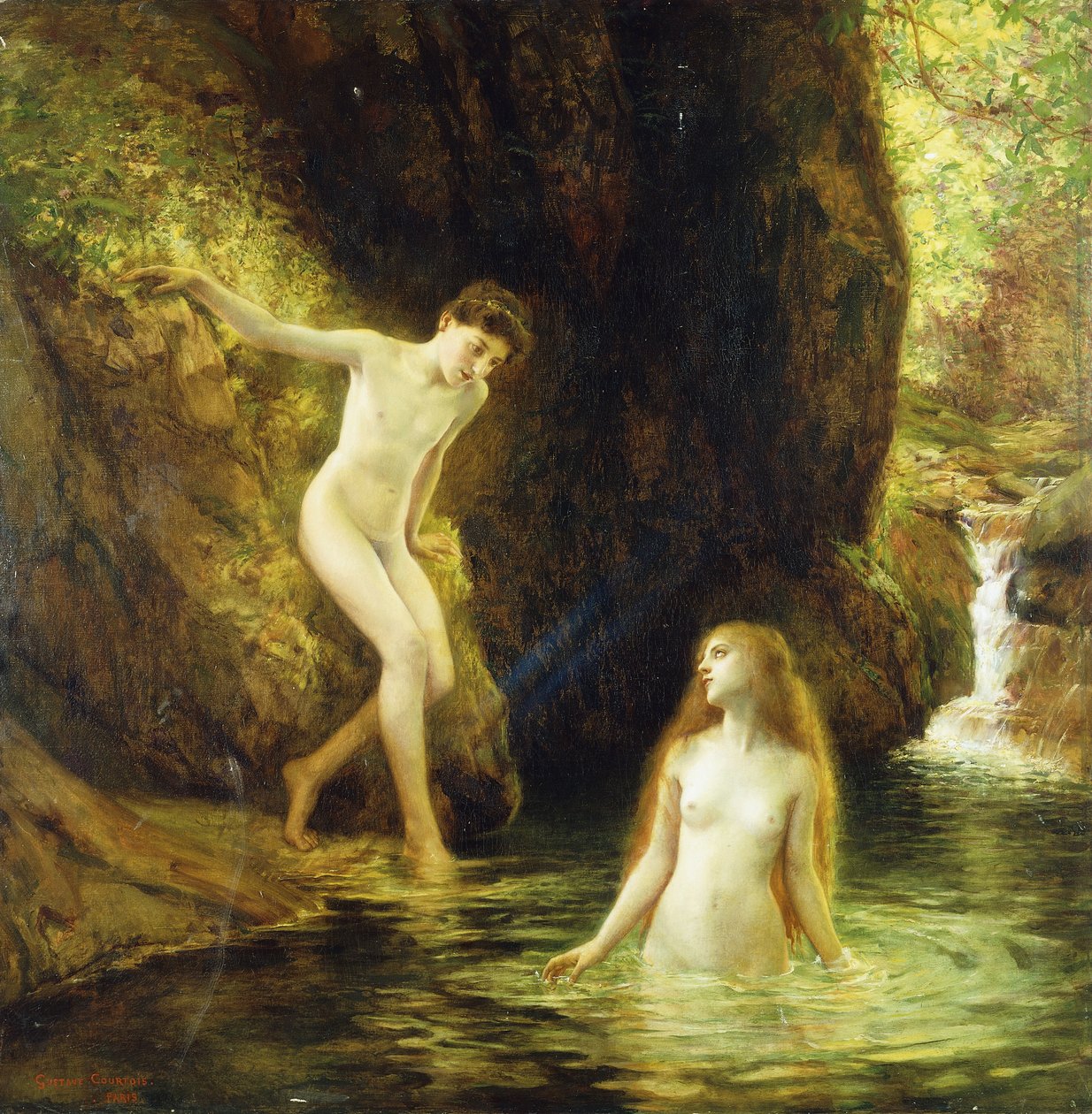 Daphnis og Chloe, af Gustave Claude Etienne Courtois