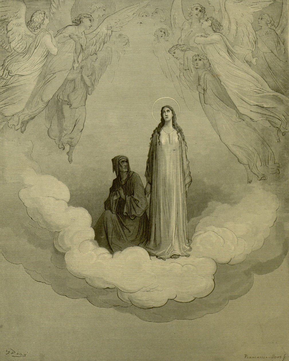 Gustave Doré - Paradiso, c. XXI, v. 1-3 af Gustave Dore