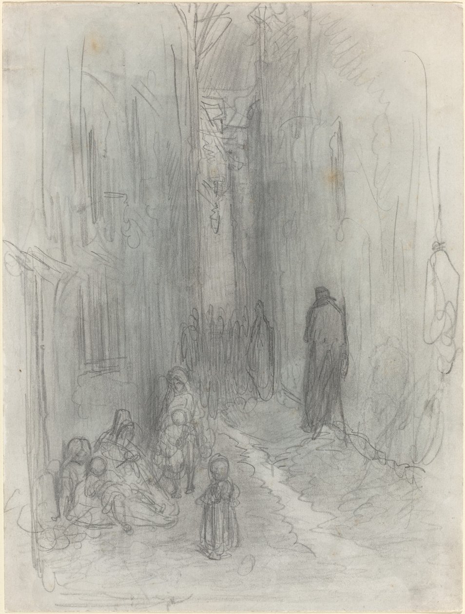 En Backstreet i London af Gustave Dore