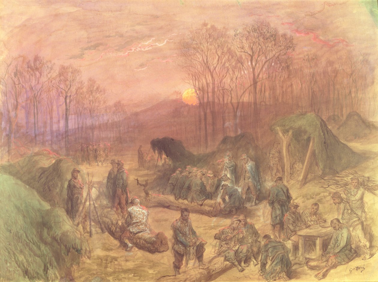 En militærlejr af Gustave Dore
