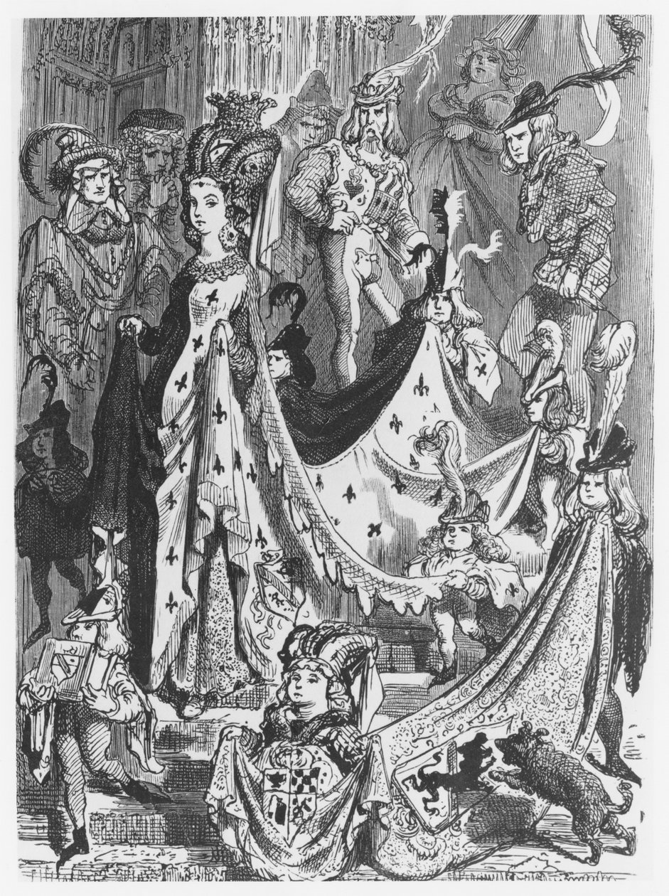 En dronning, illustration fra 