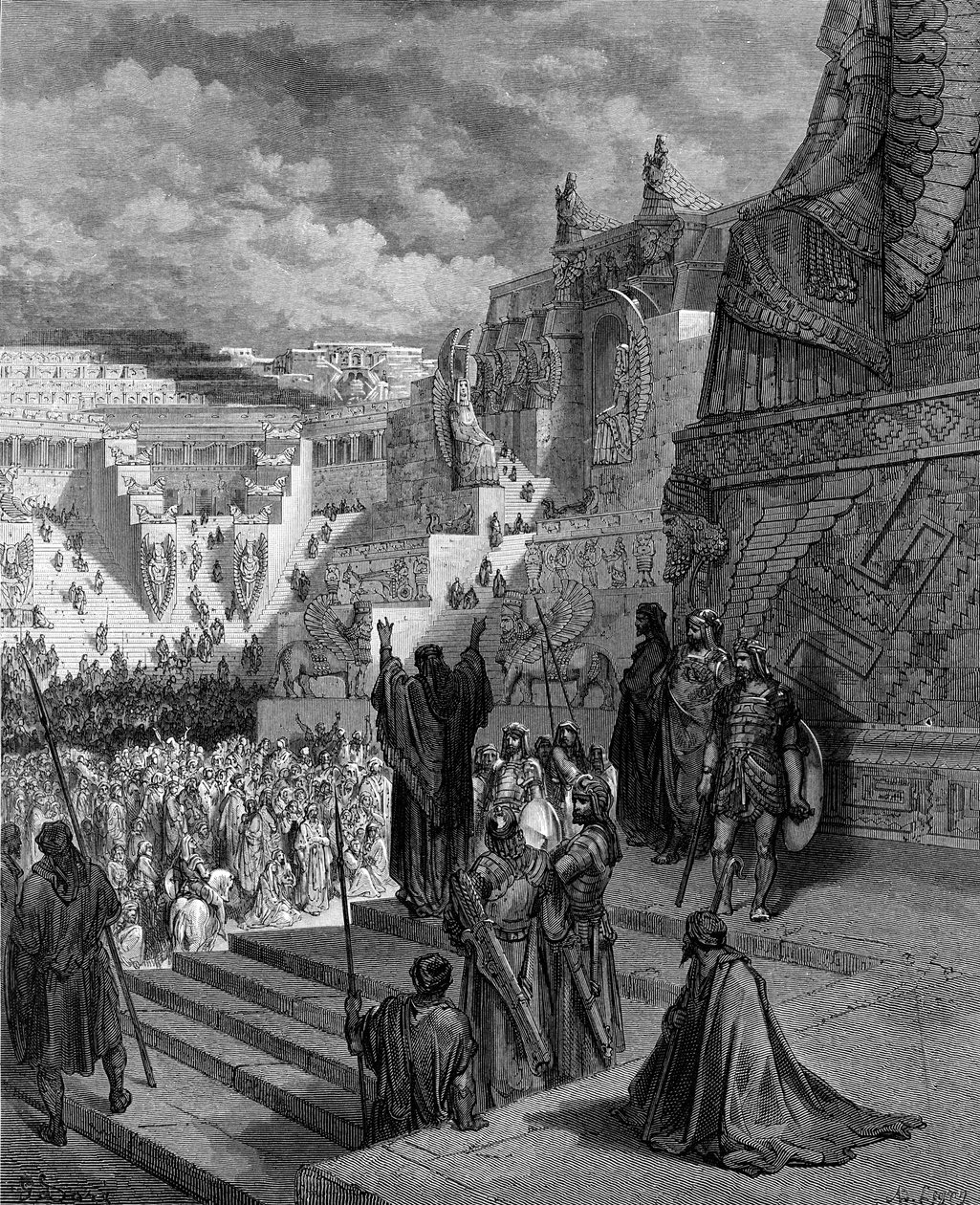 Artaxerxes giver jøderne frihed. - Bibel af Gustave Dore