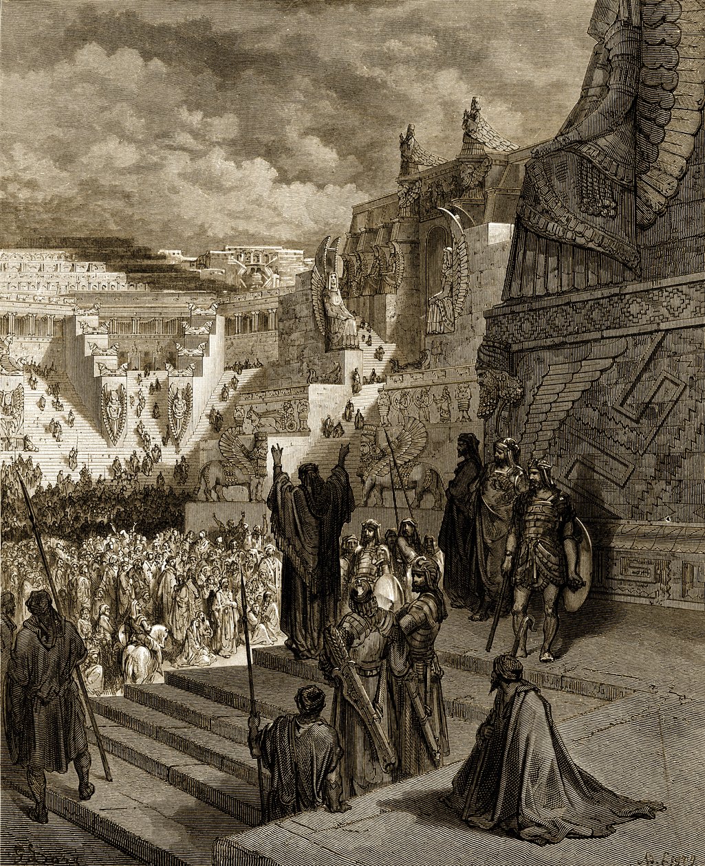 Artaxerxes giver jøderne frihed. - Bibel af Gustave Dore