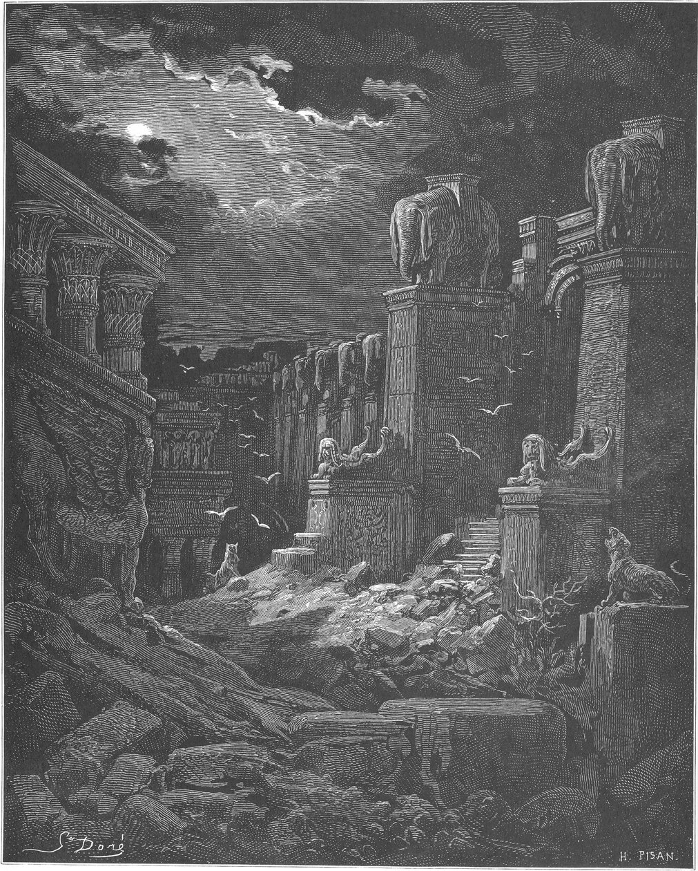 Babylon er faldet, 1897 af Gustave Dore