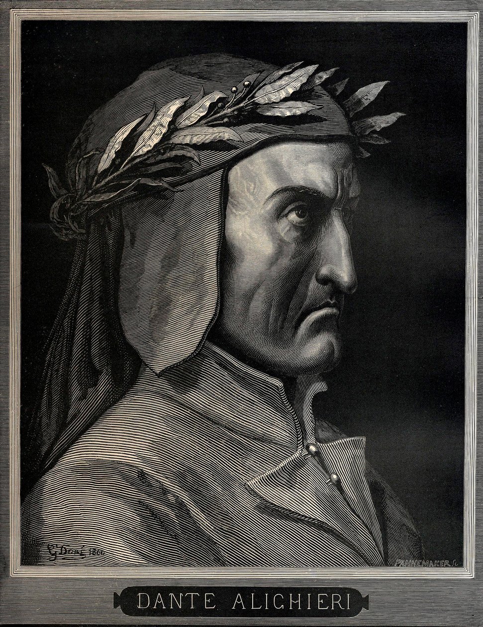 Dante Alighieri 1265-1321, 1860. af Gustave Dore
