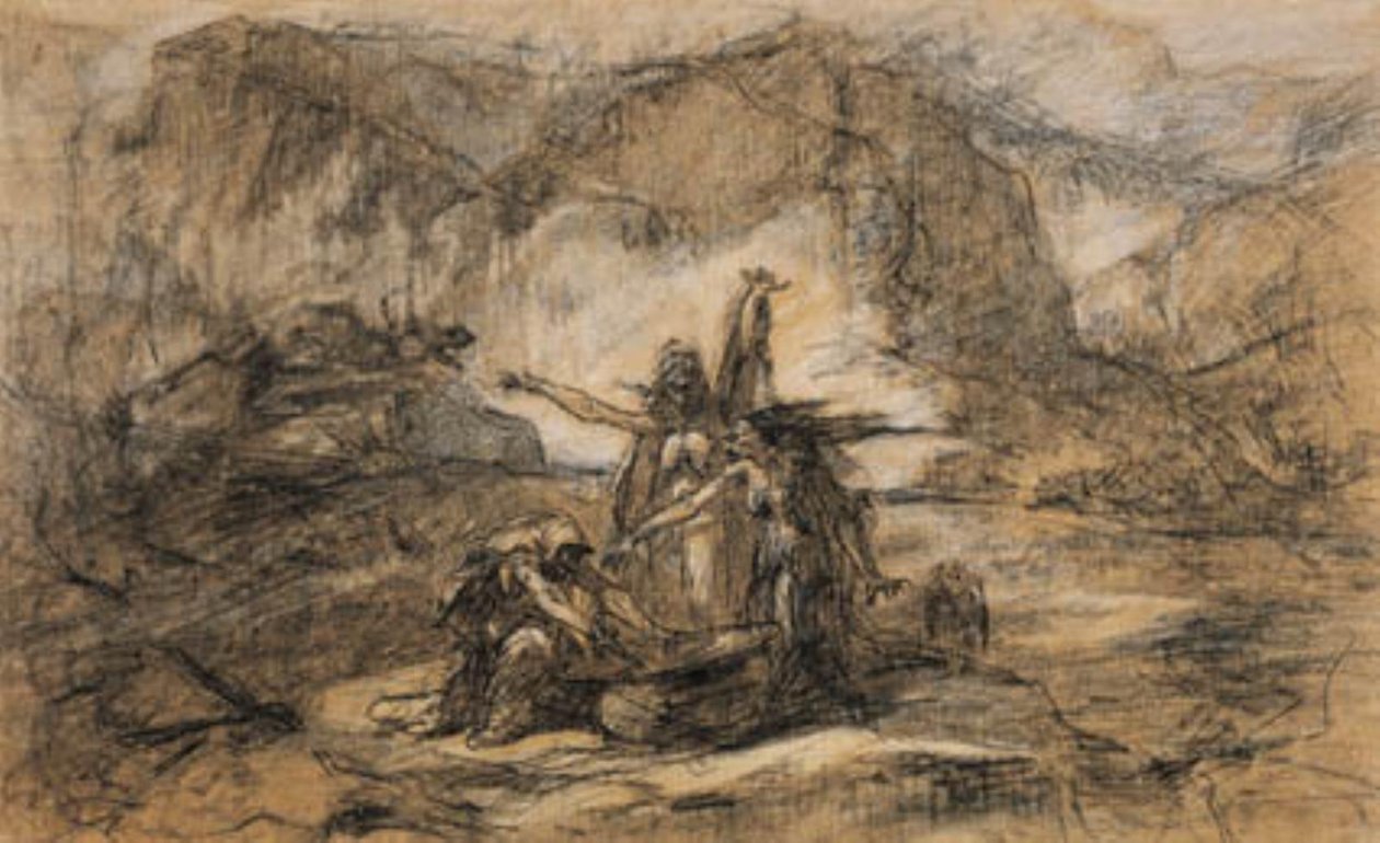 De tre hekse fra Shakespeares Macbeth af Gustave Dore