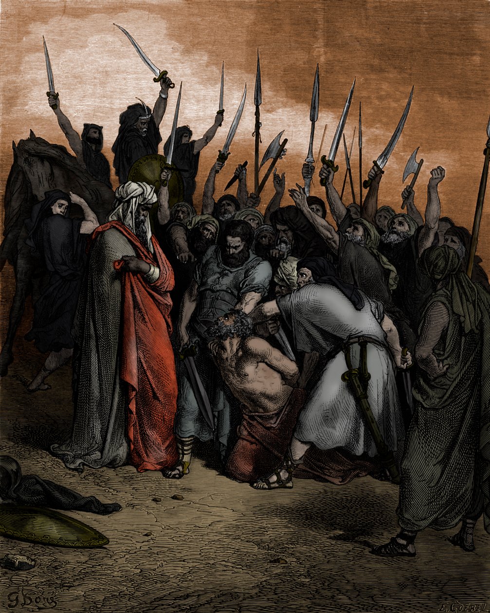 Death of Agag af Doré - Bibelen af Gustave Dore