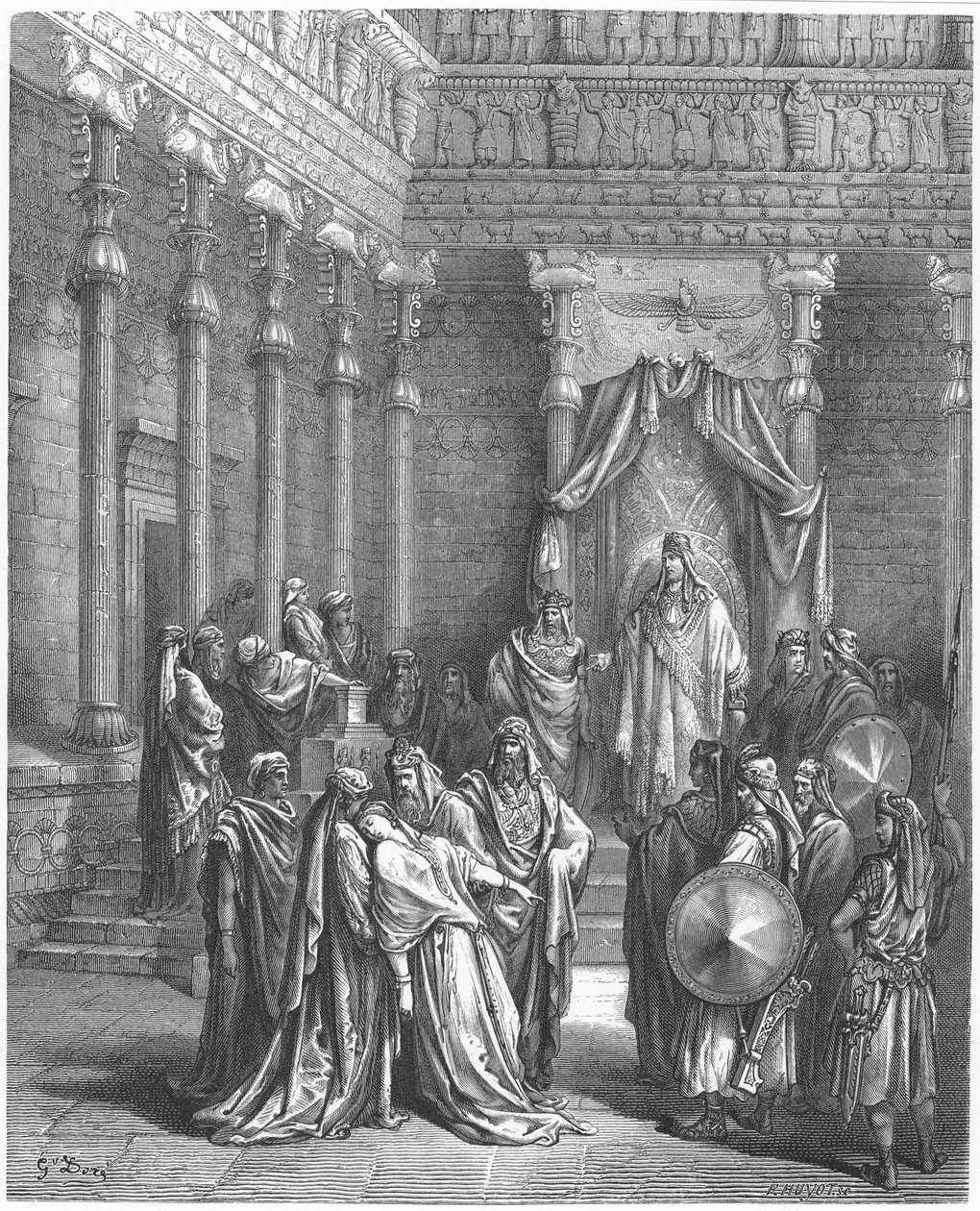Ester i nærvær af Ahasverus, af Gustave Dore