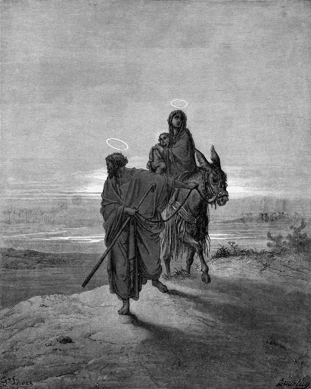Flyvning til Egypten af Gustave Dore