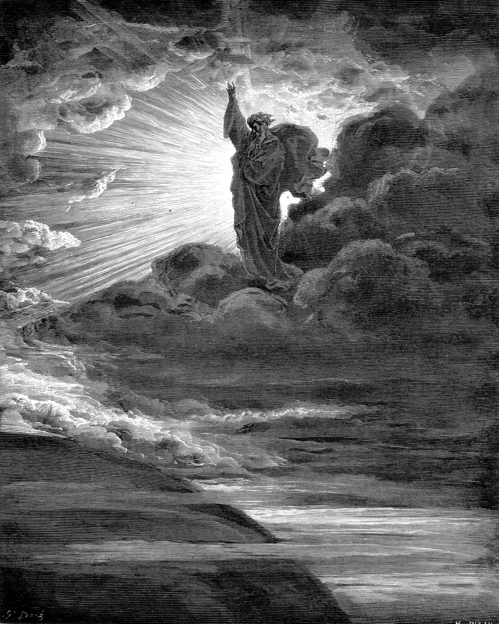 Gud skaber lys, 1866 af Gustave Dore