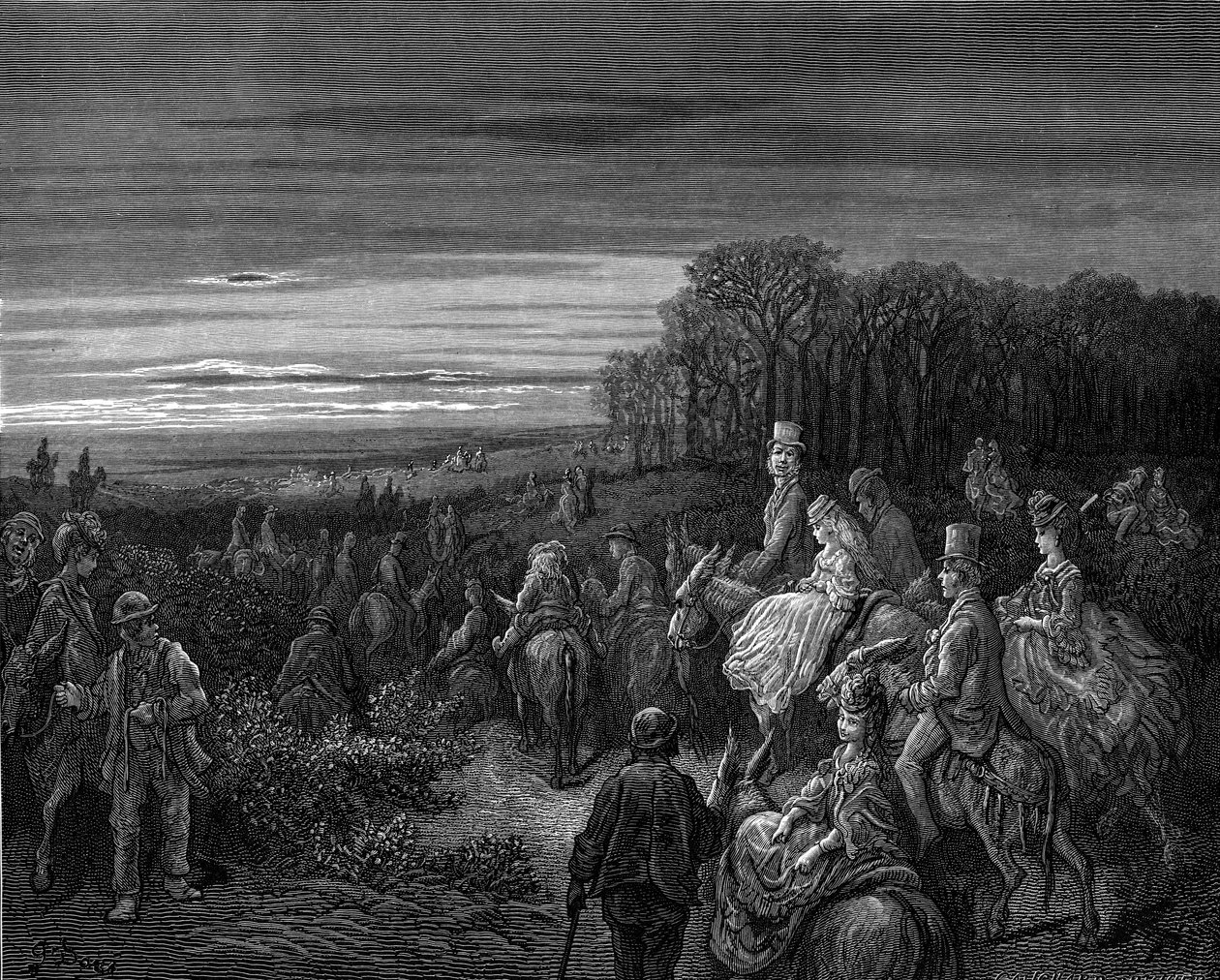 Hampstead Heath af Gustave Doré af Gustave Dore
