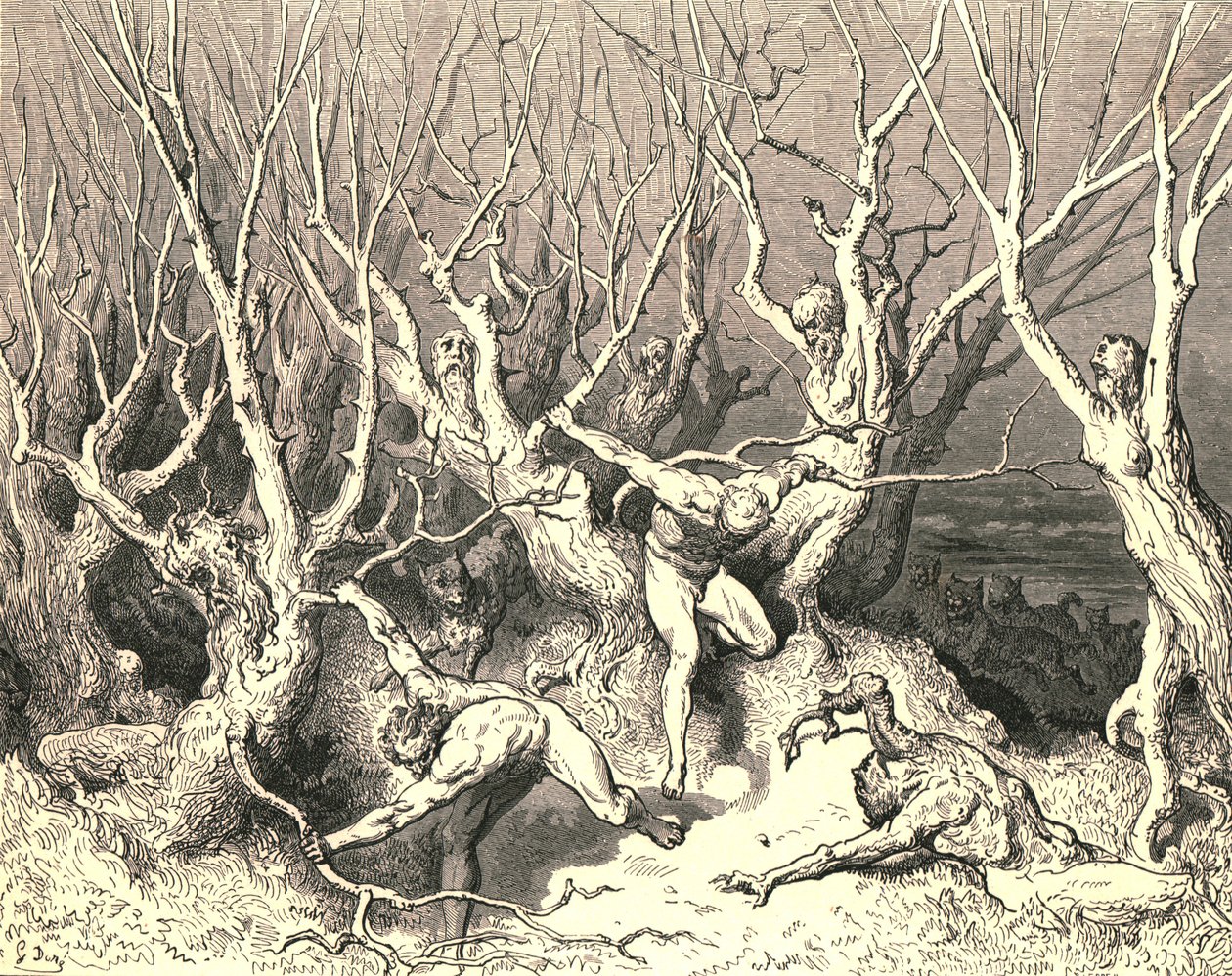 Skynd dig nu, de forreste råbte, skynd dig nu døden!, c1890. af Gustave Dore