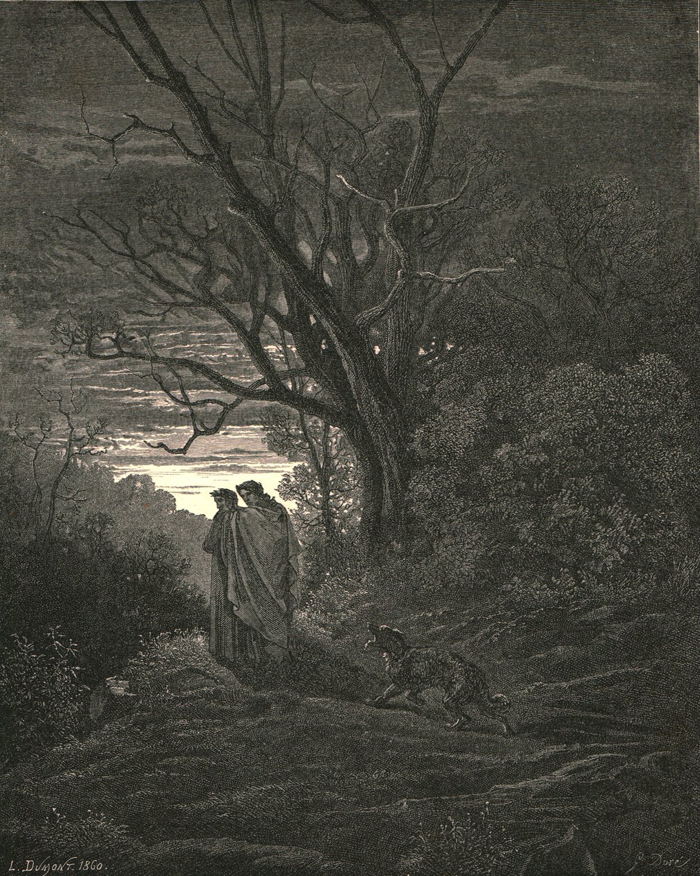 Han, snart han så, at jeg græd, c1890. af Gustave Dore