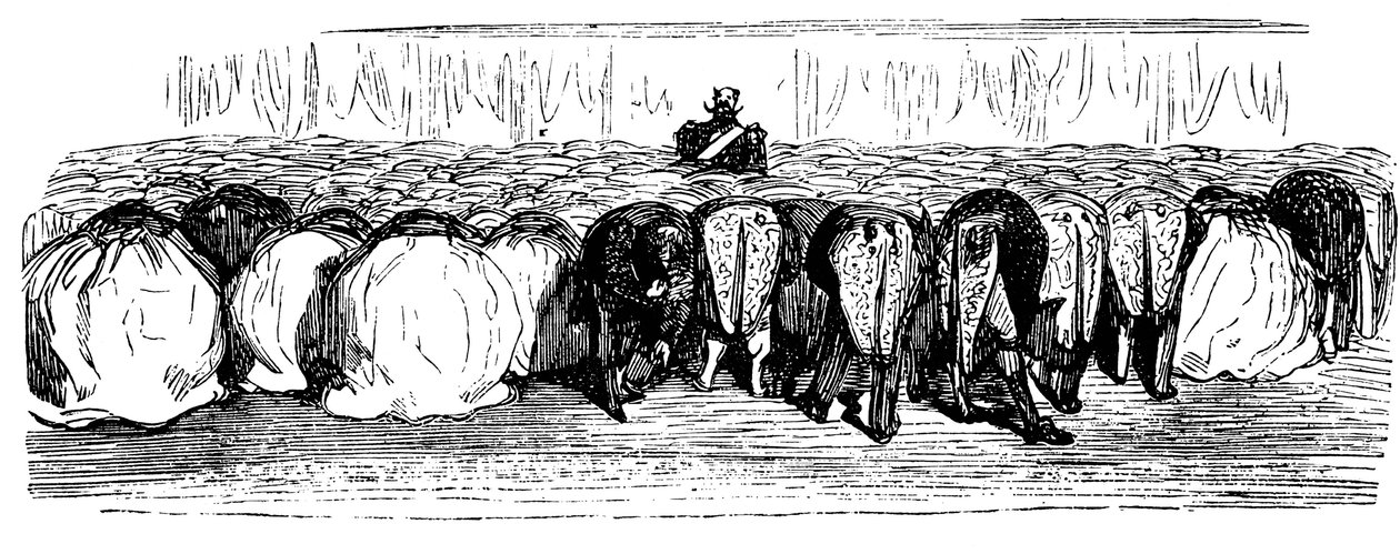 Det hellige Ruslands historie. En stor bal i Vinterpaladset, 1854. af Gustave Dore