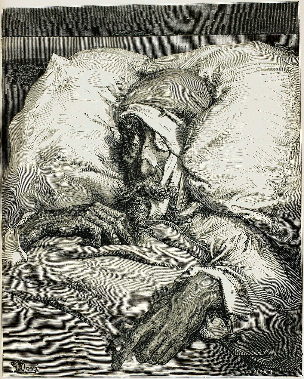 Illustration fra romanen Don Quixote, af Miguel de Cervantes, 1863. af Gustave Dore