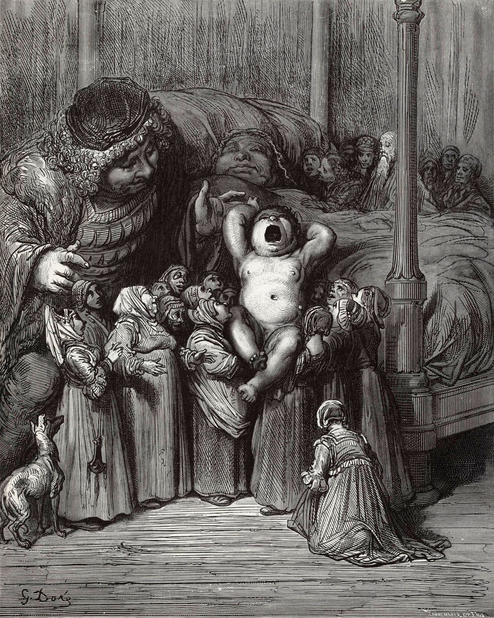 Illustration til bogen Gargantua and Pantagruel af Rabelais, 1854. af Gustave Dore
