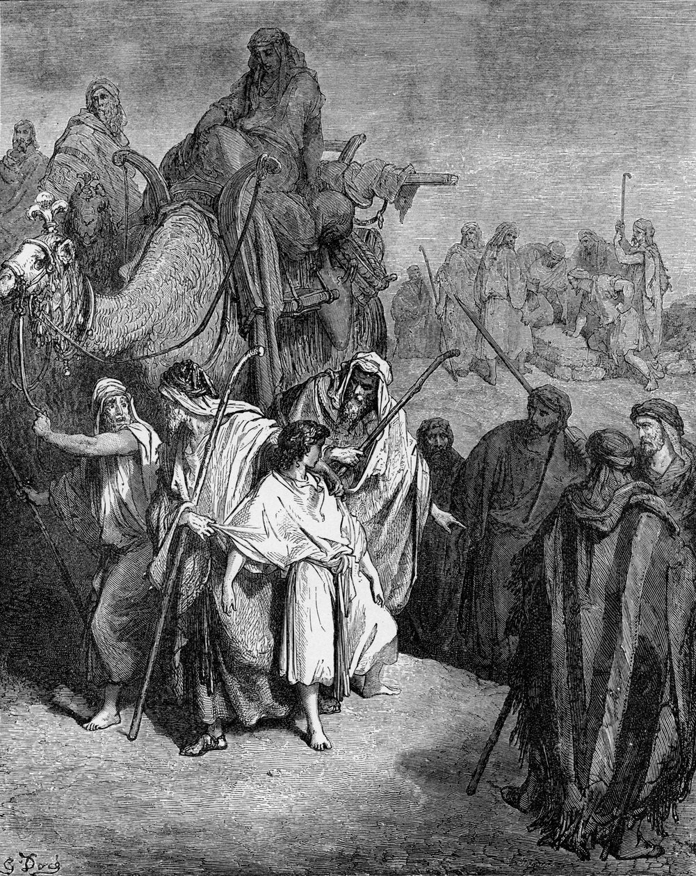 Josef solgte til Egypten af Gustave Dore