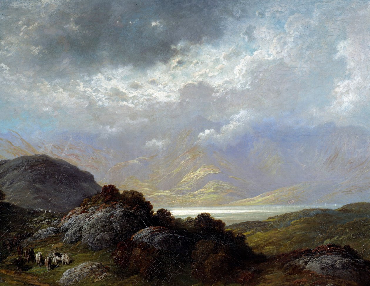 Landskab i Skotland Maleri af Gustave Dore (1832-1883) Caen fra det 19. århundrede, Museum of Fine Arts af Gustave Dore