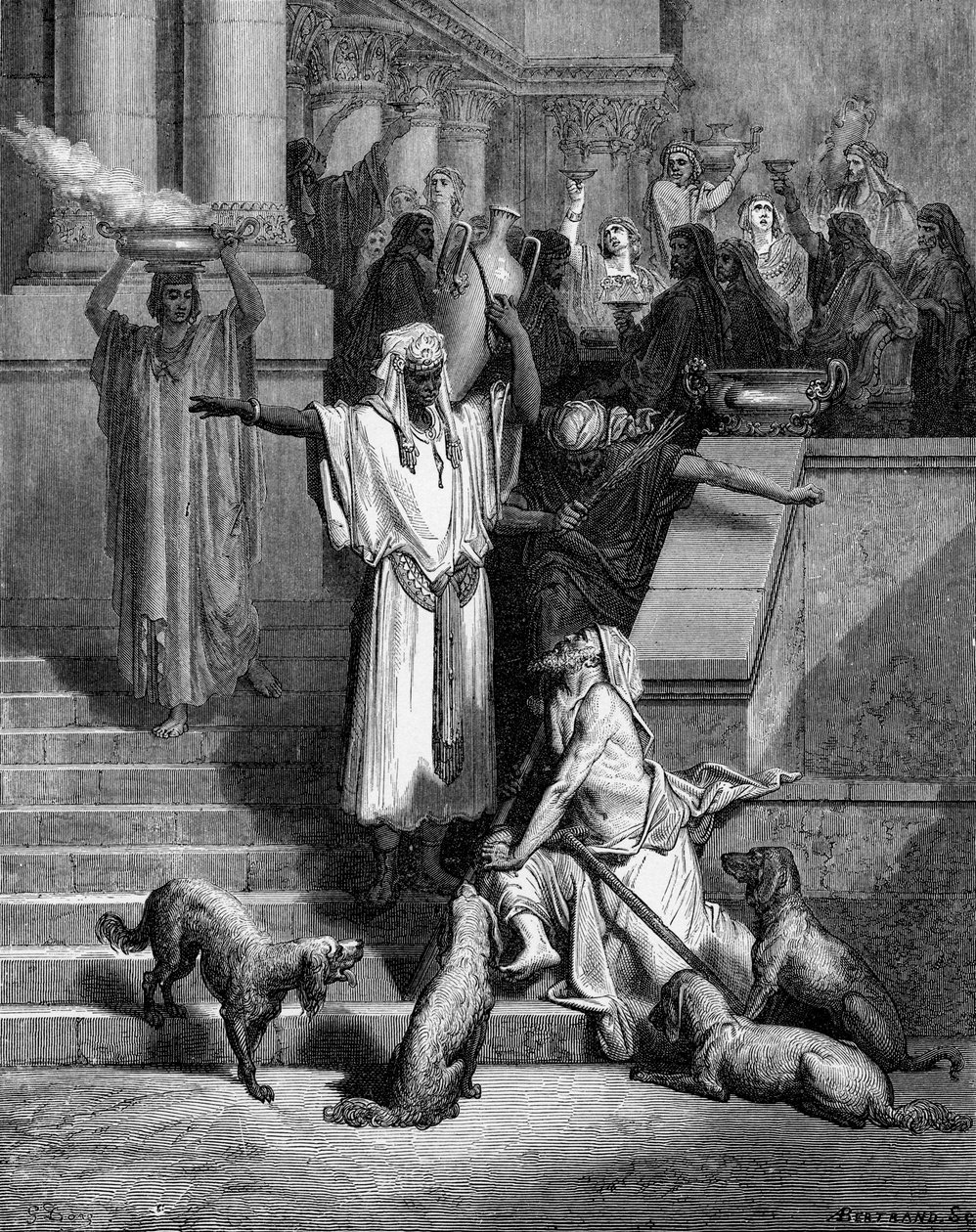 Lazarus og den rige mand af Gustave Dore