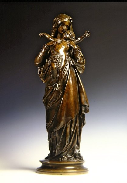 Madonna og barn (bronze) af Gustave Dore