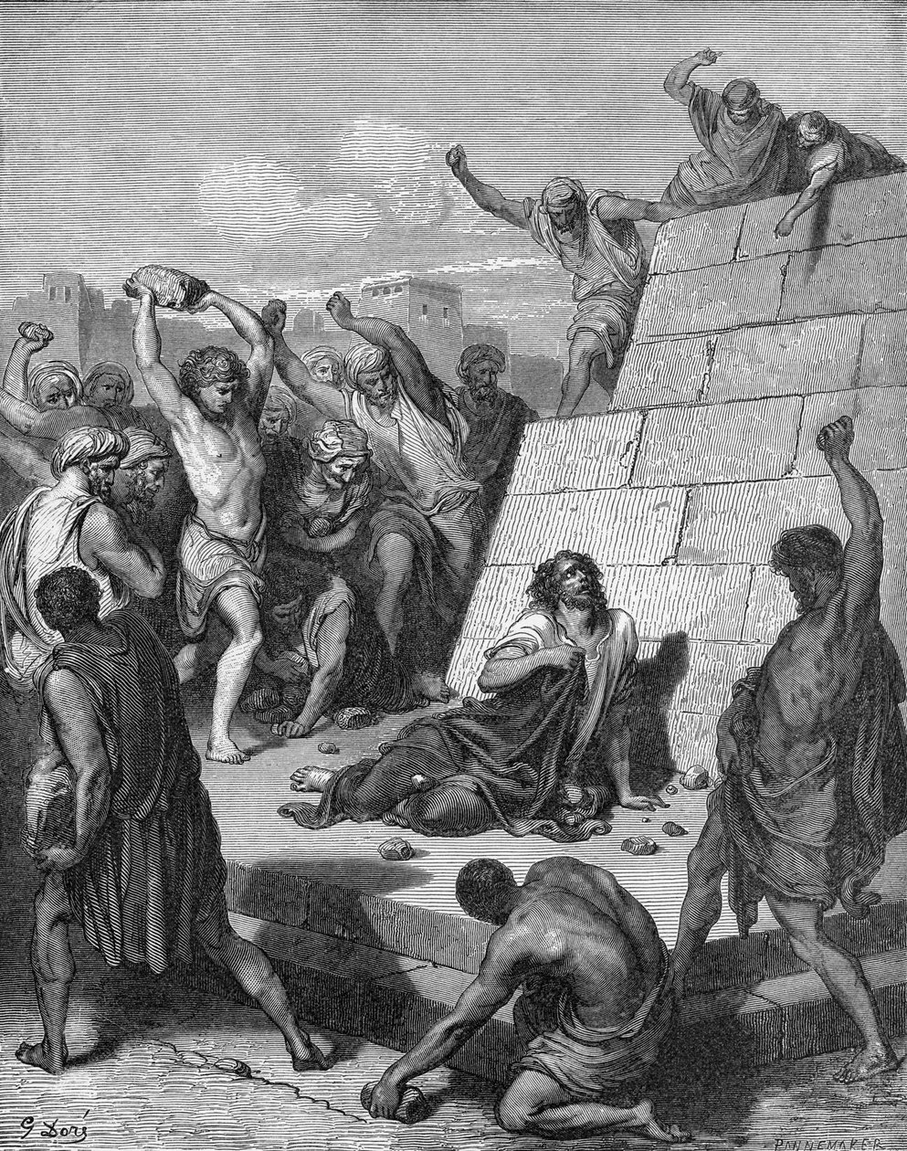 Sankt Stefans martyrium af Gustave Dore