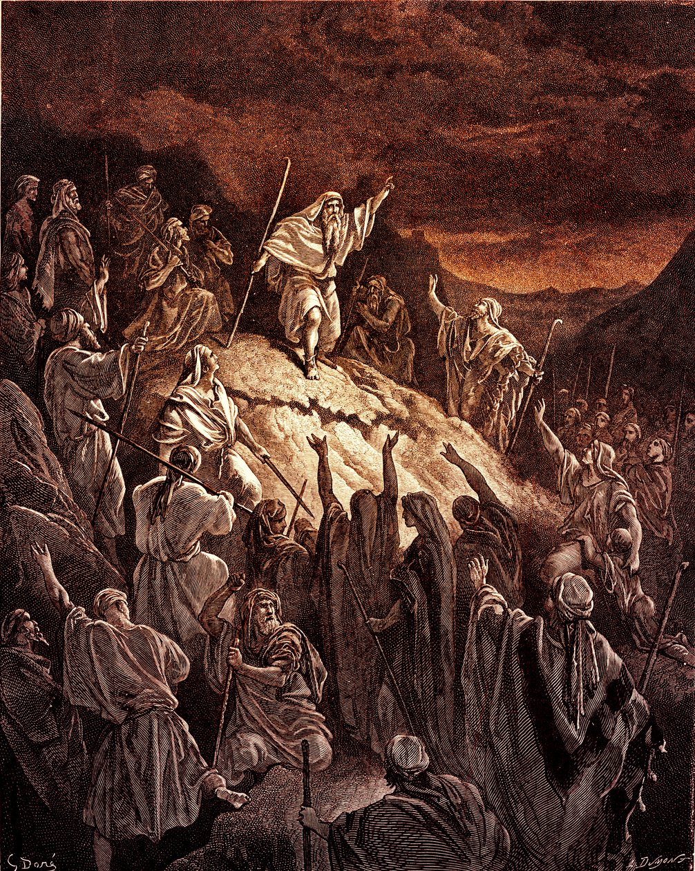 Mattathias appellerer til de jødiske flygtninge af Doré - Bibelen af Gustave Dore