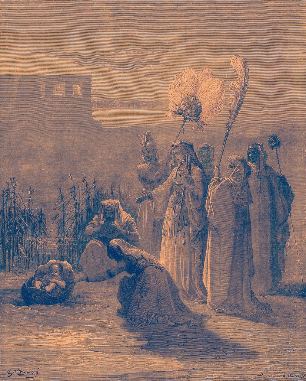 Moses i bøserne af Gustave Dore