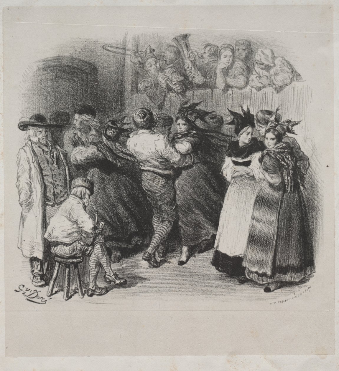 Musical Works of Ernest Doré: Souvenir of Alsace, Alsace Dance - Titelside af Gustave Dore