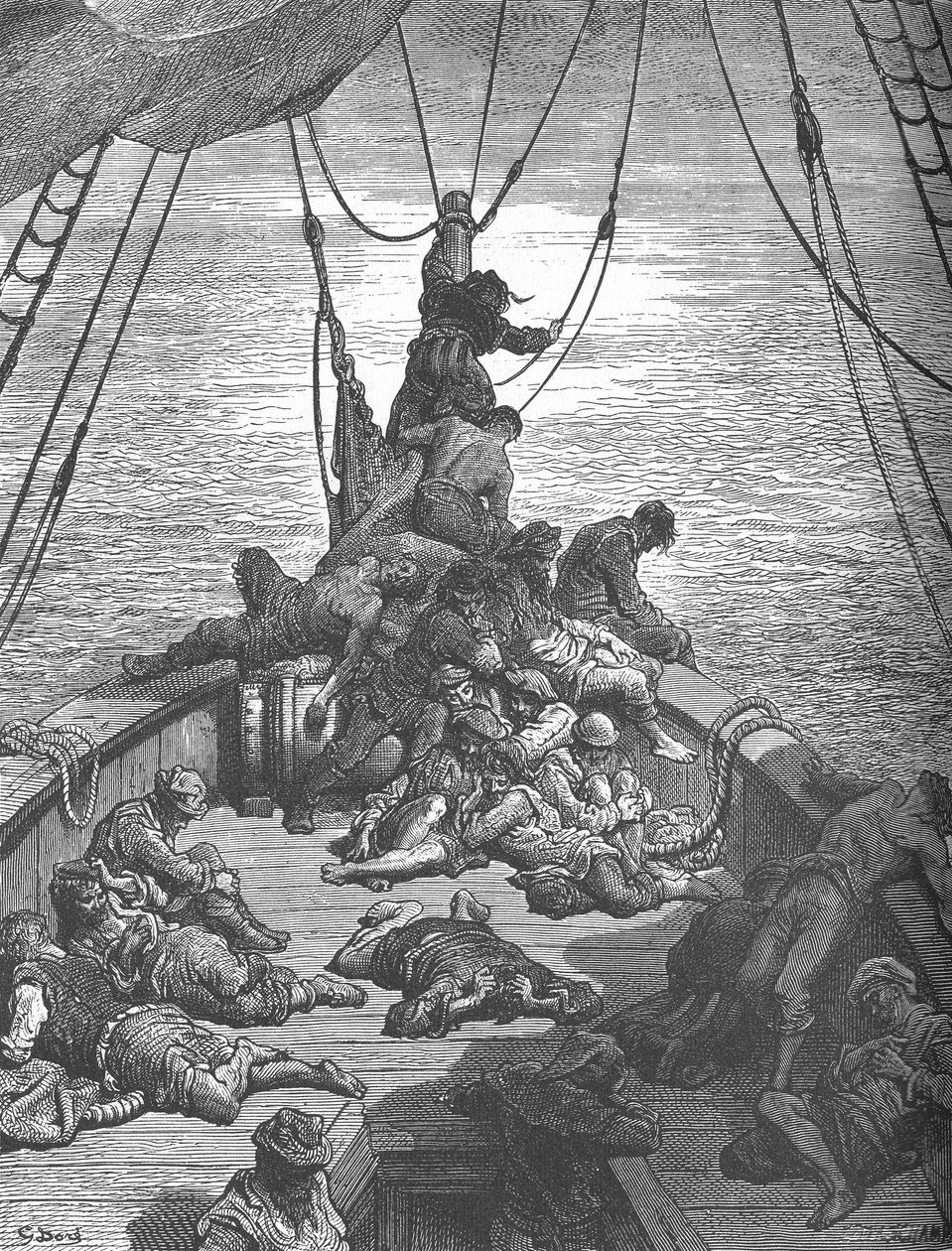 En af Gustave Dorés illustrationer til The Ancient Mariner, c1870