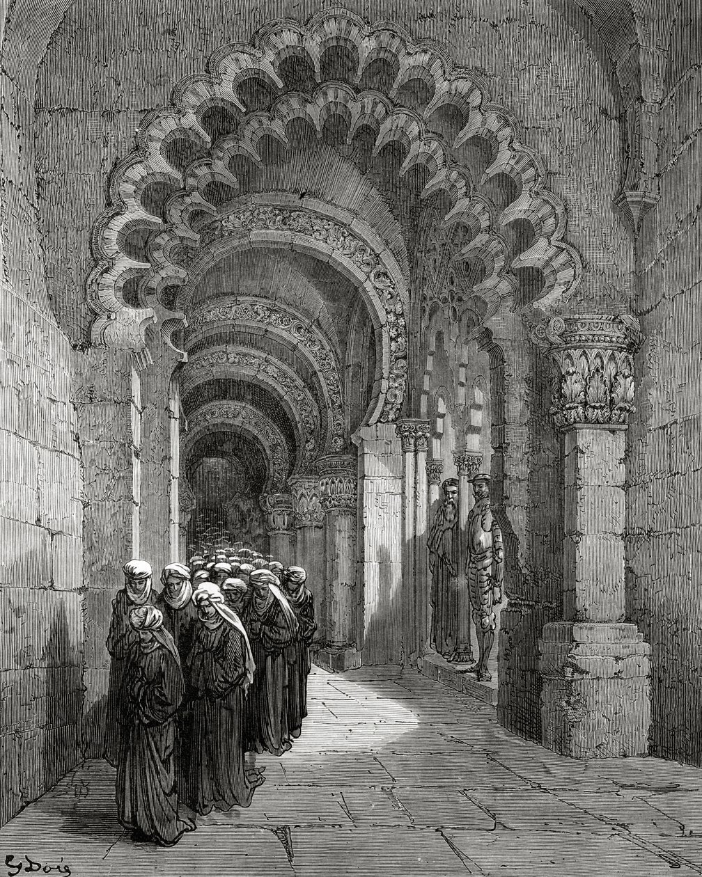 Procession af Damsels Mourning, fra 