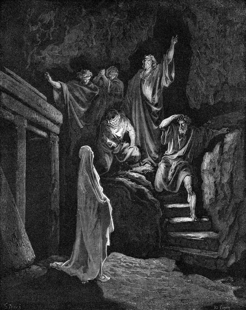 Lazarus opstandelse af Gustave Dore