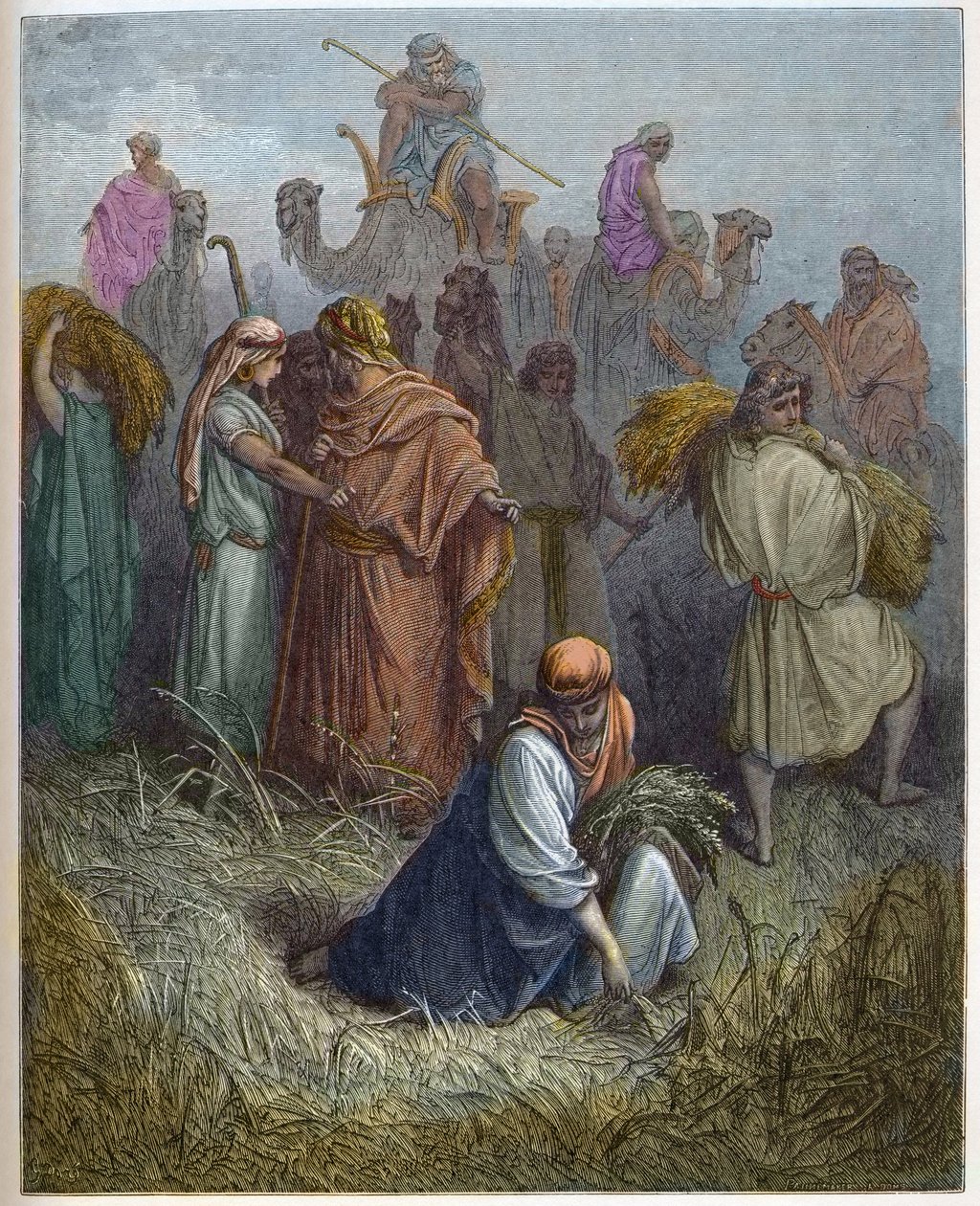 Ruth og Boaz (Boaz) - Ruth arbejder på Boaz (Boaz