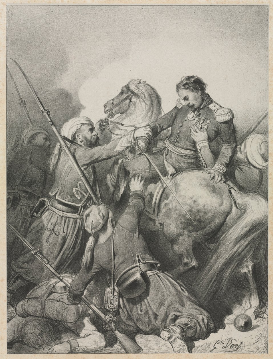 sardinsk officer. af Gustave Dore