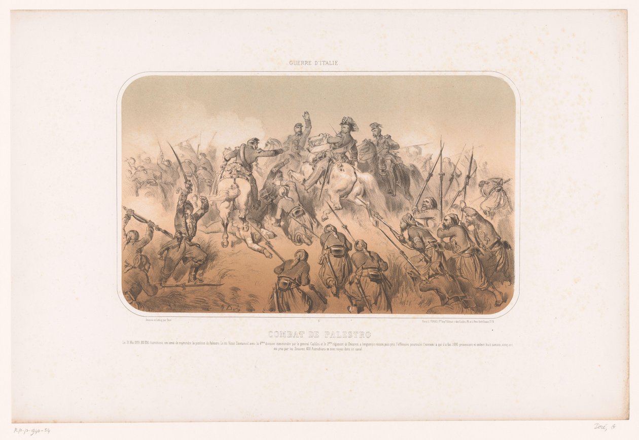 Slaget ved Palestro Combat de Palestro (titel på objekt) Italiensk kampagne (serietitel) Guerre d