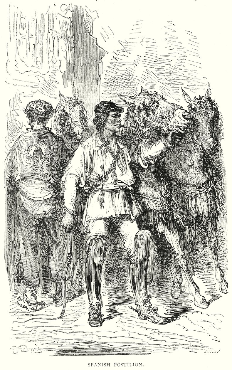 Spansk postillon (gravering) af Gustave Dore