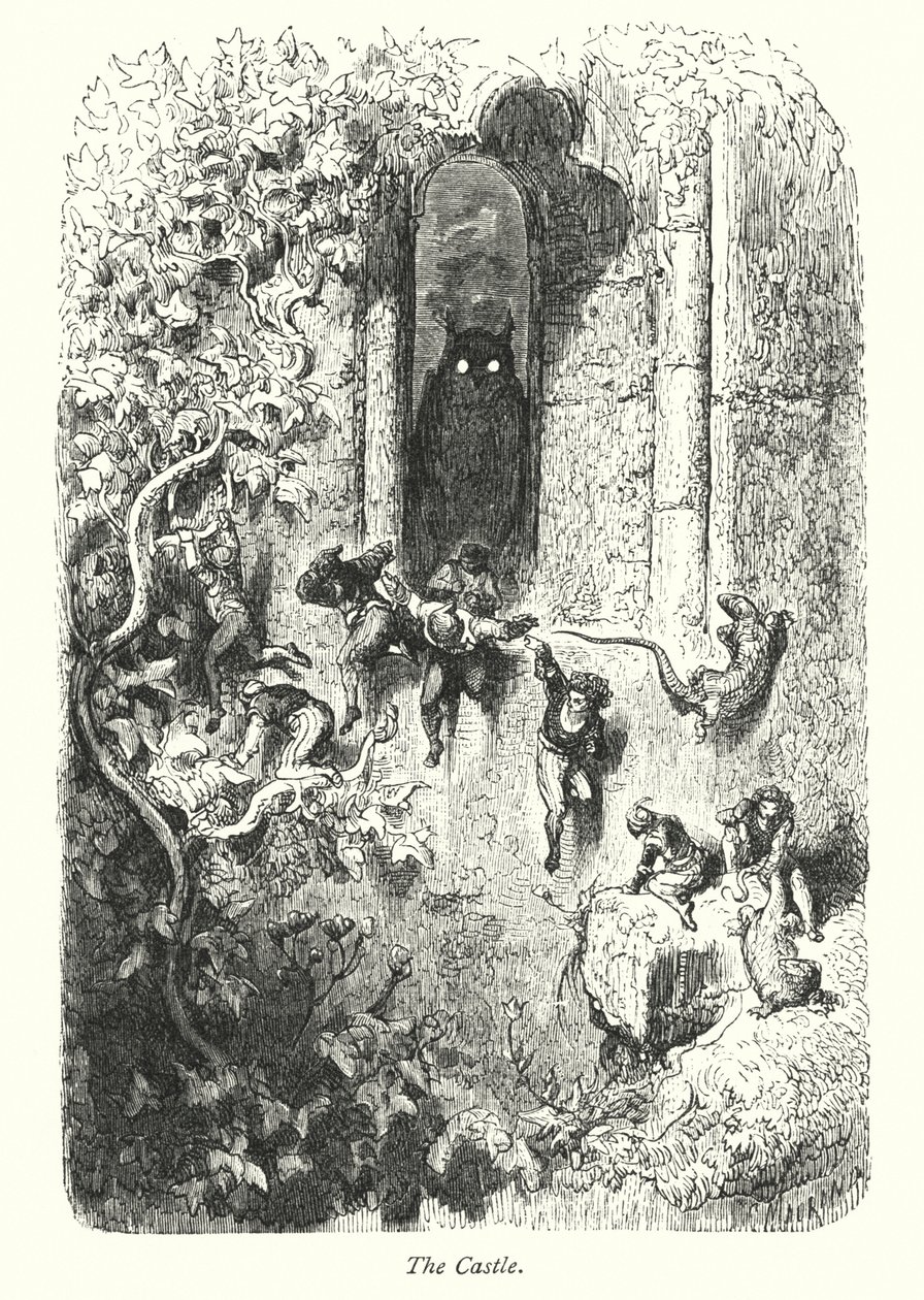Slottet (kobberstik) af Gustave Dore