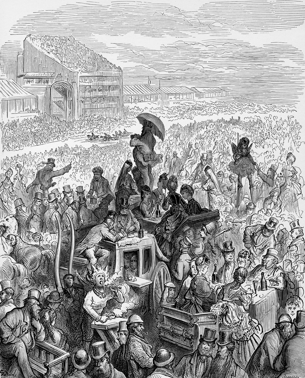Derbyet - Til frokost af Gustave Doré af Gustave Dore