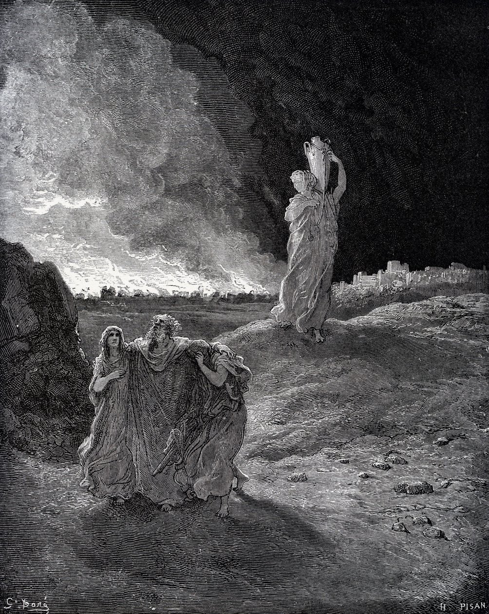 Sodomas ødelæggelse af Gustave Dore