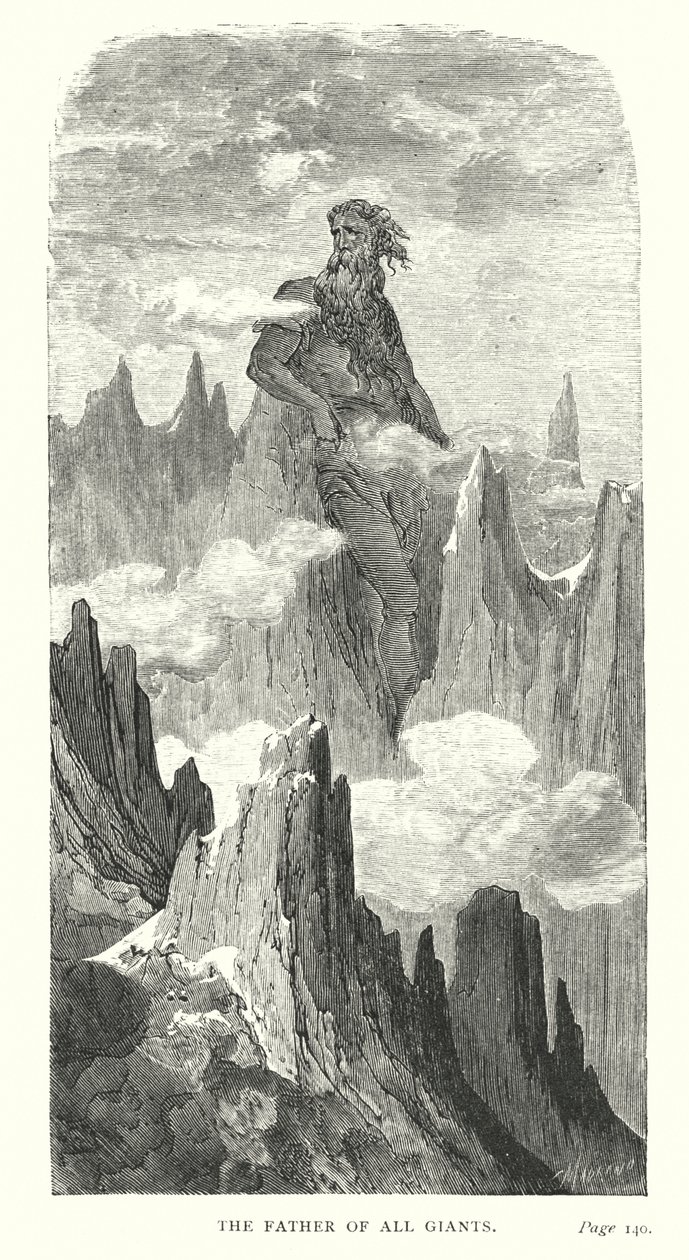 Faderen til alle giganter (gravering) af Gustave Dore