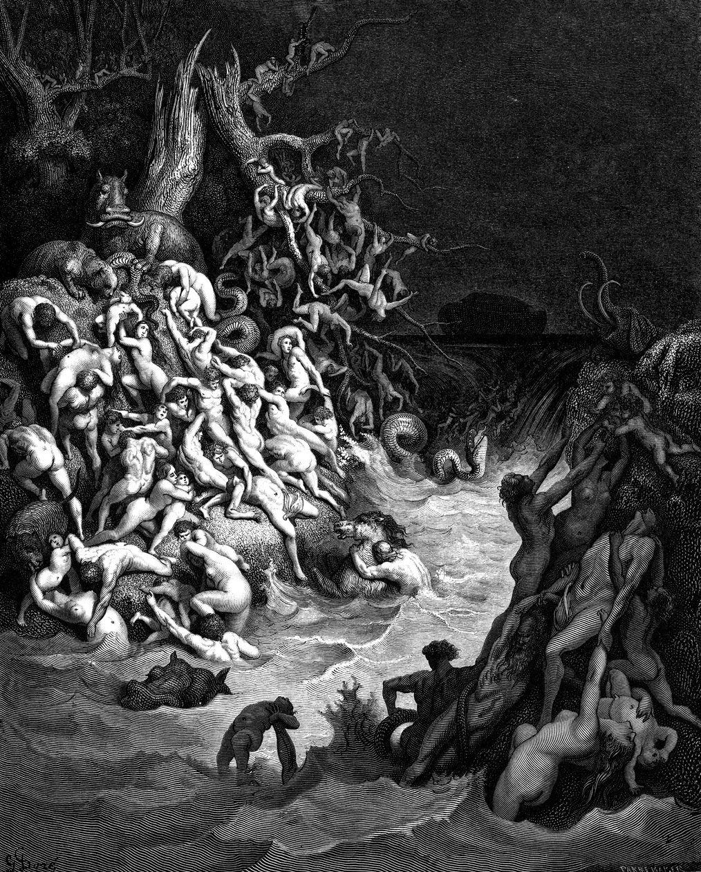 Syndfloden, 1866 af Gustave Dore