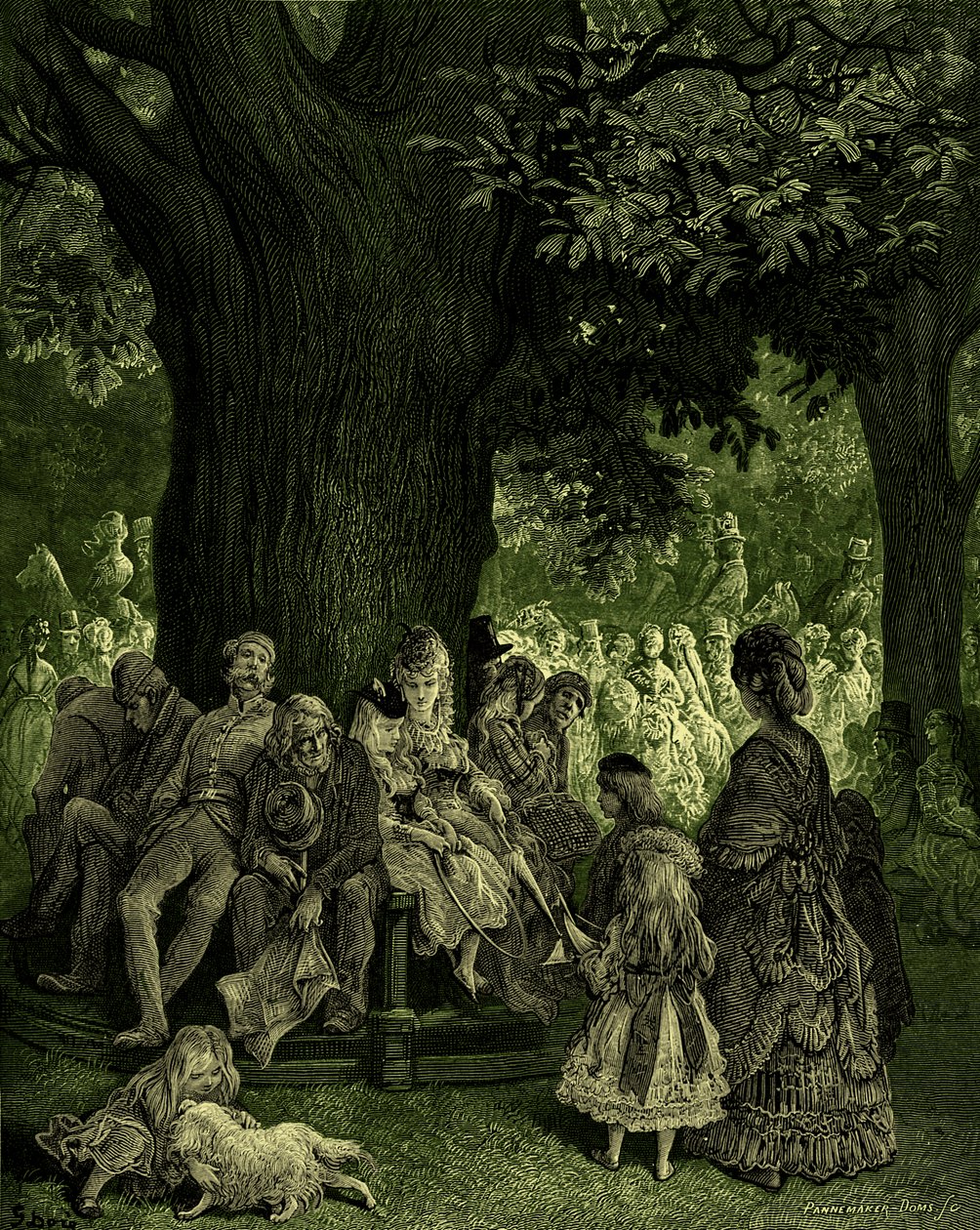 Det store træ - Kensington Gardens af Gustave Doré af Gustave Dore