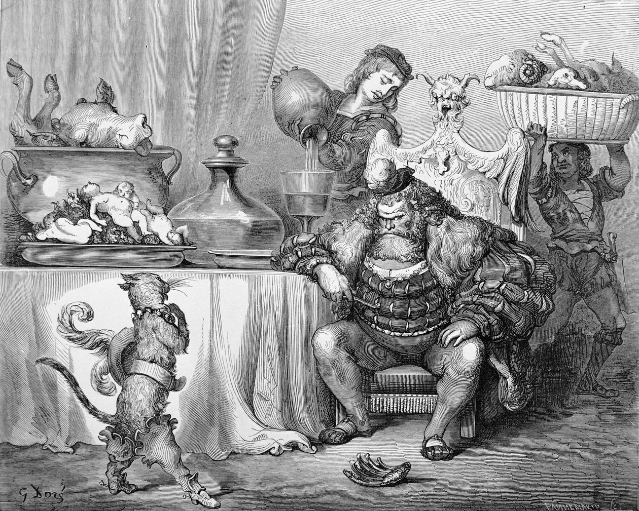 The Ogre modtager katten, illustration til 