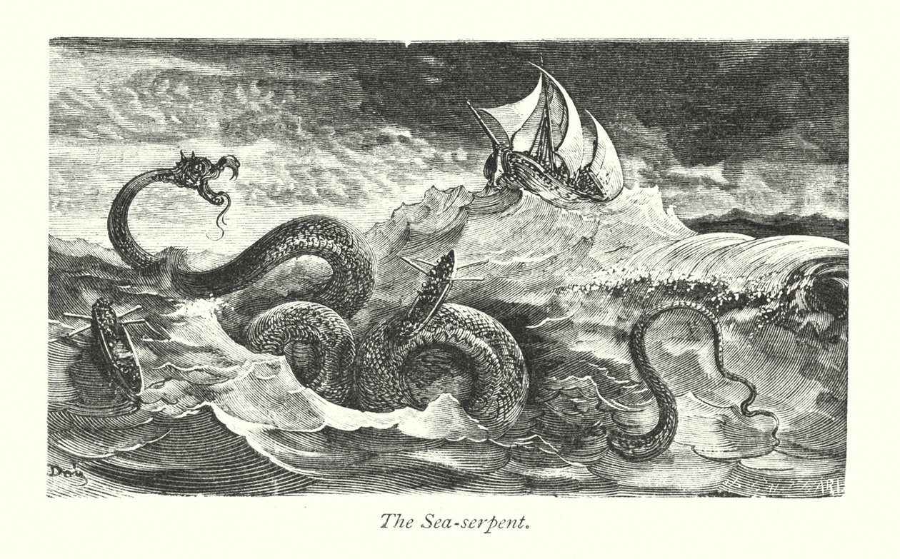 Søslangen (kobberstik) af Gustave Dore