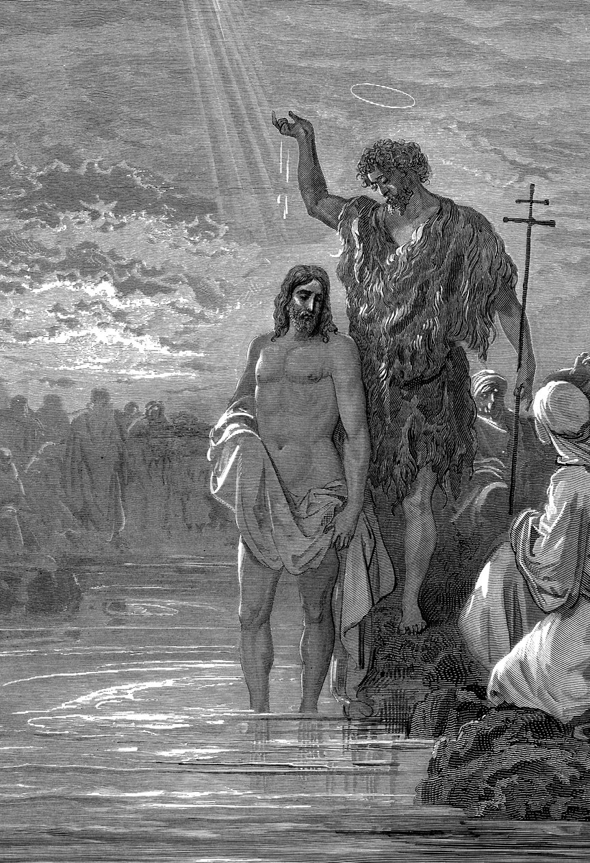 Kristi dåb, 1. århundrede, 1865-1866 af Gustave Dore