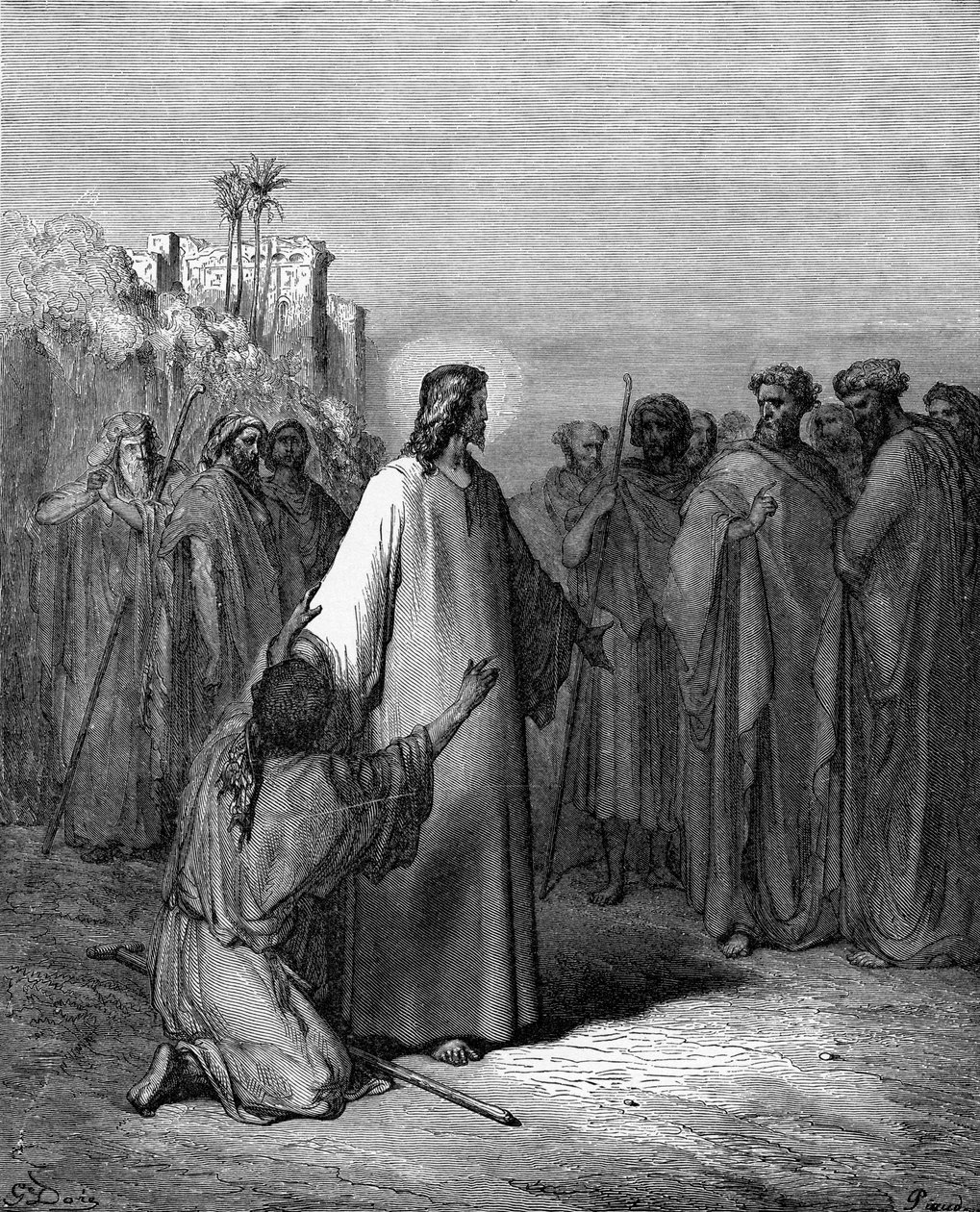 Den dæmonbesatte mand af Gustave Dore