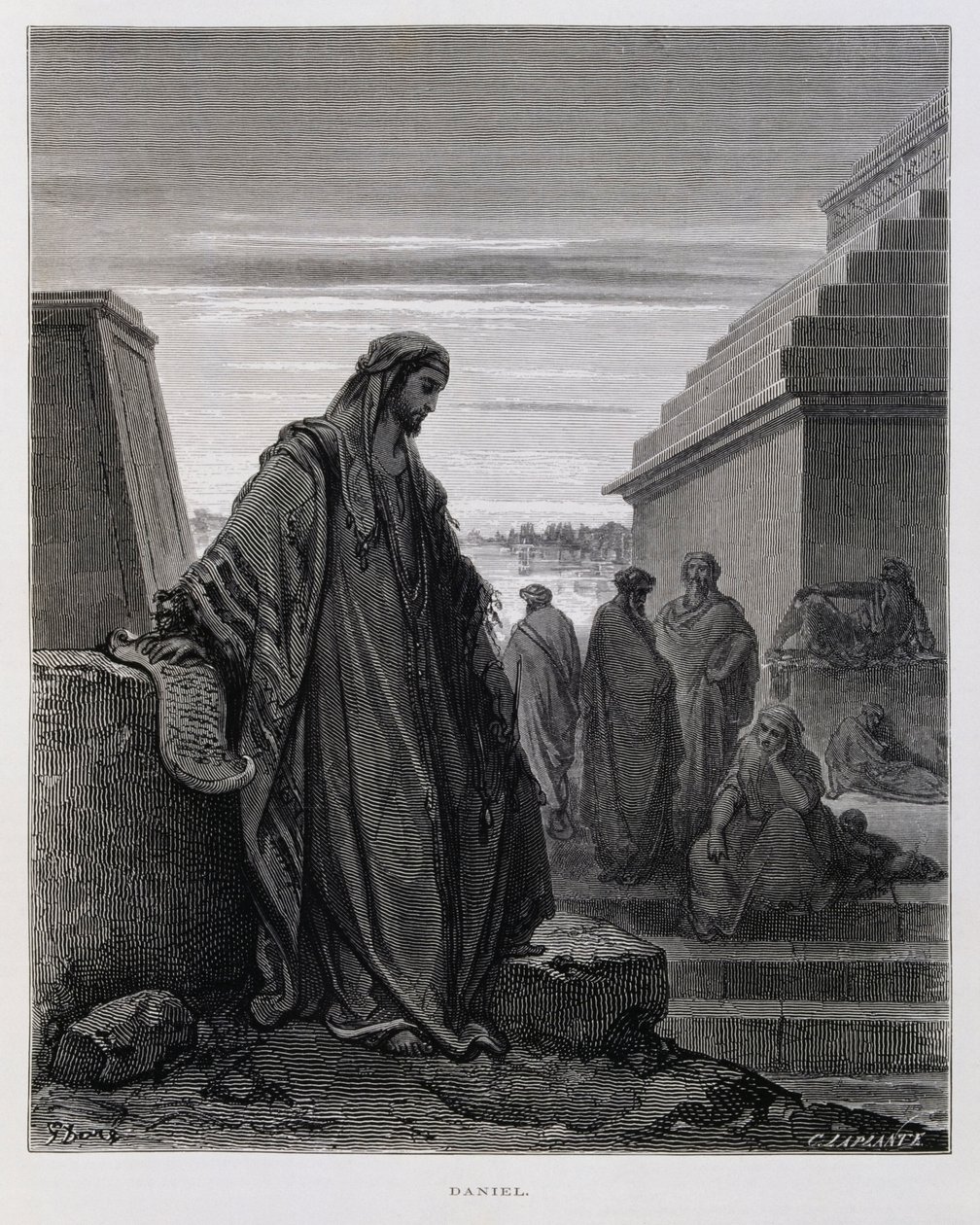 Profeten Daniel, illustration fra Dore-bibelen af Gustave Dore